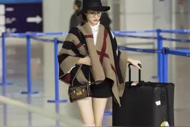甘婷婷不愧最美潘金莲，穿"二分丝袜"披毛毯都难掩优雅，美的高调图片