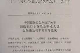 关于预防银行业保险业从业人员金融违法犯罪的指导意见图片