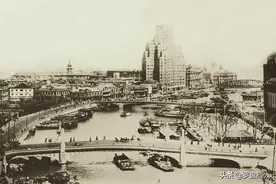 1937年日寇记者拍摄鬼子入侵上海吴淞的景象图片
