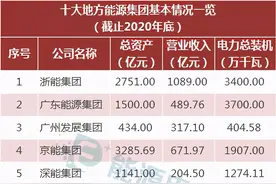 十大地方能源集团大揭秘图片