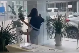 “让你们经理提头来见我！”河北一女子面试失败打砸4S店，自称在北京无人敢惹图片