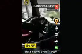 货车司机修车空车往返1小时 被开4张罚单 涉事交警停职接受调查图片