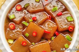 秋天，少吃猪肉多吃魔芋豆腐，7块钱1斤，低脂又美味，好吃不怕胖图片