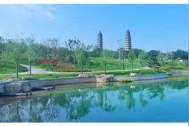 “锦绣太原”又添新地标，双塔公园美景如画图片