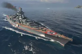 德国“俾斯麦”号，二战时期海上霸主，竟只服役九个月就沉入大海图片
