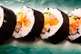 家庭版寿司做法来了图片