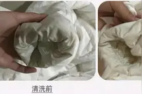 羽绒服洗后一坨一坨怎么办？用水洗不如用它，干净方便不伤衣图片