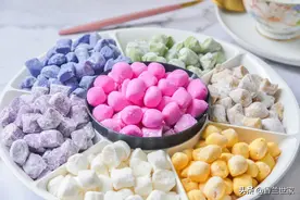 「香兰教程」纯手工七彩芋圆，简单几步，在家随时吃，超级美味图片
