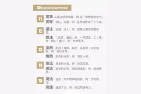 常用词50组，能全部区分不容易，认真学习必能提高语文成绩图片