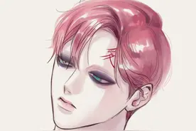 火影：画师绘制出我爱罗的真实颜值，和油腻大叔判若两人图片