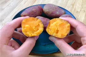原来烤红薯这么简单，往电饭锅一放，个个流糖汁，健康好吃不上火图片
