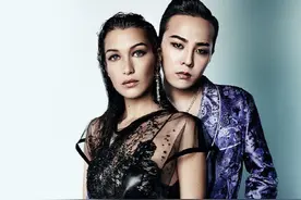 G-DRAGON 权志龙 贝拉·哈迪德 Bella Hadid Vogue Me 2016年8月图片