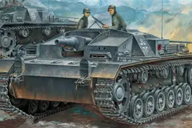 三号突击炮的继承者：二战德军Sdkfz 251/9型半履带突击炮车图片