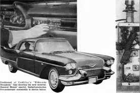 1957年，凯迪拉克顶配车载收音机采用突破性的全晶体管设计图片
