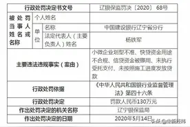 小微企业划型不准、挪用信贷资金 建行辽宁分行被罚130万图片