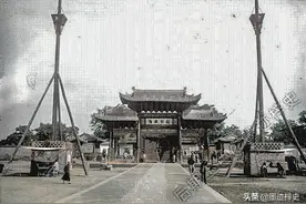 珍贵：100年前的西安府，灞柳飞雪、古老城门、敕赐清真大寺图片
