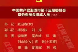 新一届中共湘潭市委和市纪律检查委员会名单图片