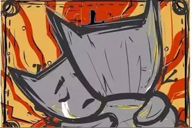 「卜桦作品」 flash《猫》丨母爱伟大丨爱与勇气（附视频）图片