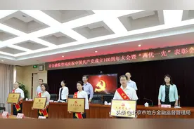 北京市地方金融监督管理局召开庆祝中国共产党成立100周年大会暨“两优一先”表彰会图片