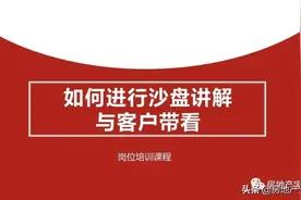 如何进行沙盘讲解与客户带看图片