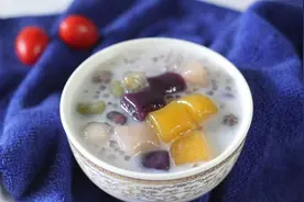 夏日甜品，好吃的椰汁西米芋圆和杨枝甘露，带来清甜的快乐图片