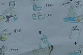 ​四川巴中护士用手绘漫画暖心沟通“聋哑产妇”图片
