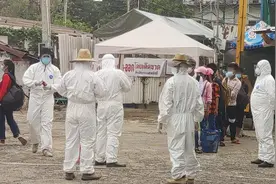 泰国曼谷一区域内的建筑工地已有1107人感染新冠病毒图片
