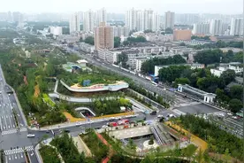 十里林带惠古城 西安幸福林带开放投运图片