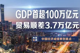 GDP首超100万亿 贸易顺差3.7万亿……中国经济成绩单划重点→图片