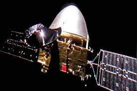 天问一号探测器顺利进入环火轨道 成为我国第一颗人造火星卫星图片