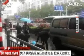 萍乡：男子攀爬高压变压器遭电击 抢救无效死亡视频封面