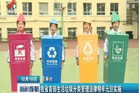 江西省首部生活垃圾分类管理法律2019年元旦实施视频封面