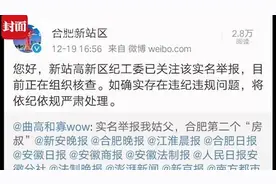 侄子举报姑父是“房叔” 合肥新站区纪工委：正在组织核查视频封面