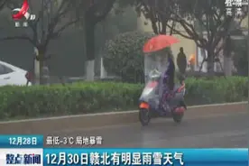 江西·最低-3摄氏度局地暴雪：12月30日赣北有明显雨雪天气视频封面