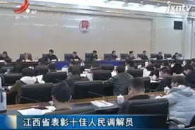 江西省表彰十佳人民调解员视频封面