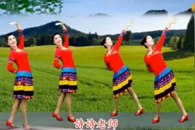 靓姐广场舞《乔茜广场舞《在那东山顶上》微信群40位团队和个人合频（二）.mp4》视频封面