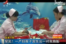宜春万载：罕见！一产妇双子宫生出一对双胞胎视频封面