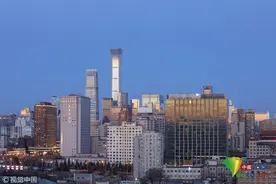北京华灯初上 城区灯火辉煌夜景美图片