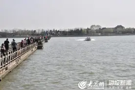 阳春三月春风撩人 单县浮龙湖景色美不胜收图片