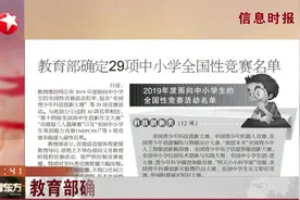 严格控制竞赛数量！教育部中小学竞赛清单出炉：全国性竞赛29项视频封面
