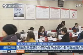 江苏商业银行贷款利息再降1个百分点，为小微企业每年减负3亿元视频封面
