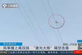 高压线上缠风筝，怎么办？“激光大炮”熔断异物，排除隐患视频封面