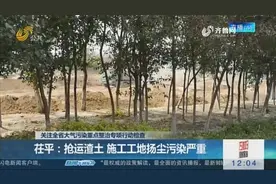 抢运渣土！茌平施工工地扬尘四起，县住建局当场开具顶格处罚！视频封面