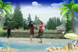 爱珍开心广场舞《红叶健康快乐舞队：双人舞（雪山阿佳  附分解）》