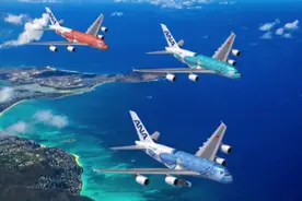赞！明天起，中国游客可乘坐A380海龟彩绘机飞往夏威夷了！图片
