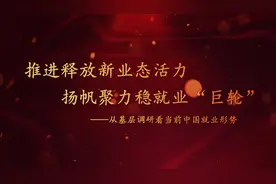 推进释放新业态活力 扬帆聚力稳就业“巨轮”——从基层调研看当前中国就业形势视频封面