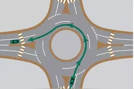 进入环岛，转向灯要这么用图片