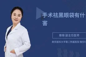 手术祛黑眼袋有什么危害视频封面