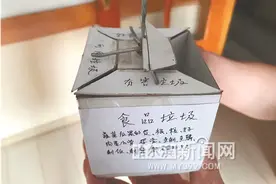 82岁老人设计简单易用的“家用分类垃圾箱”图片