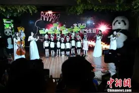 大熊猫兄弟“贡贡”“舜舜”海南庆生“猫粉”祝寿图片